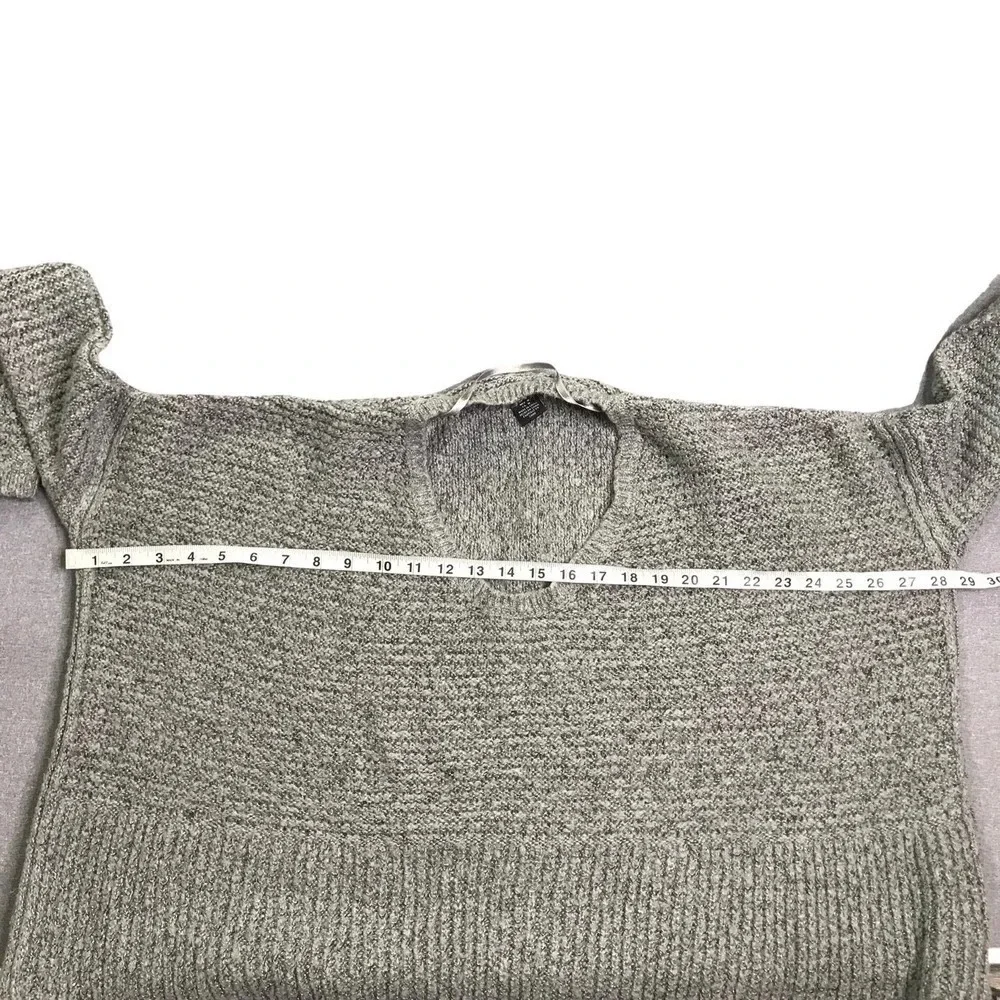 DKNY Jeans Gray Knit Oversized Sweater